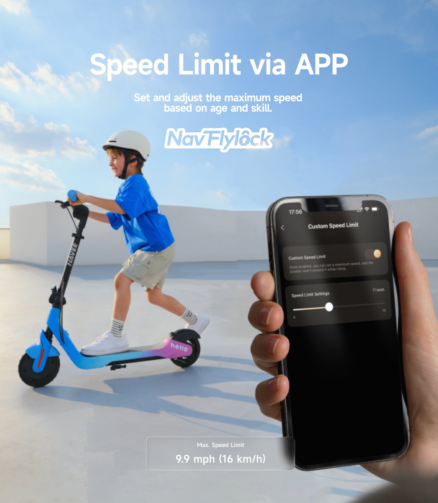NAVEE K100 Max Smart Kids Electric Scooter