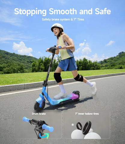 NAVEE K100 Smart Kids Electric Scooter | 130w 9.9 MPH
