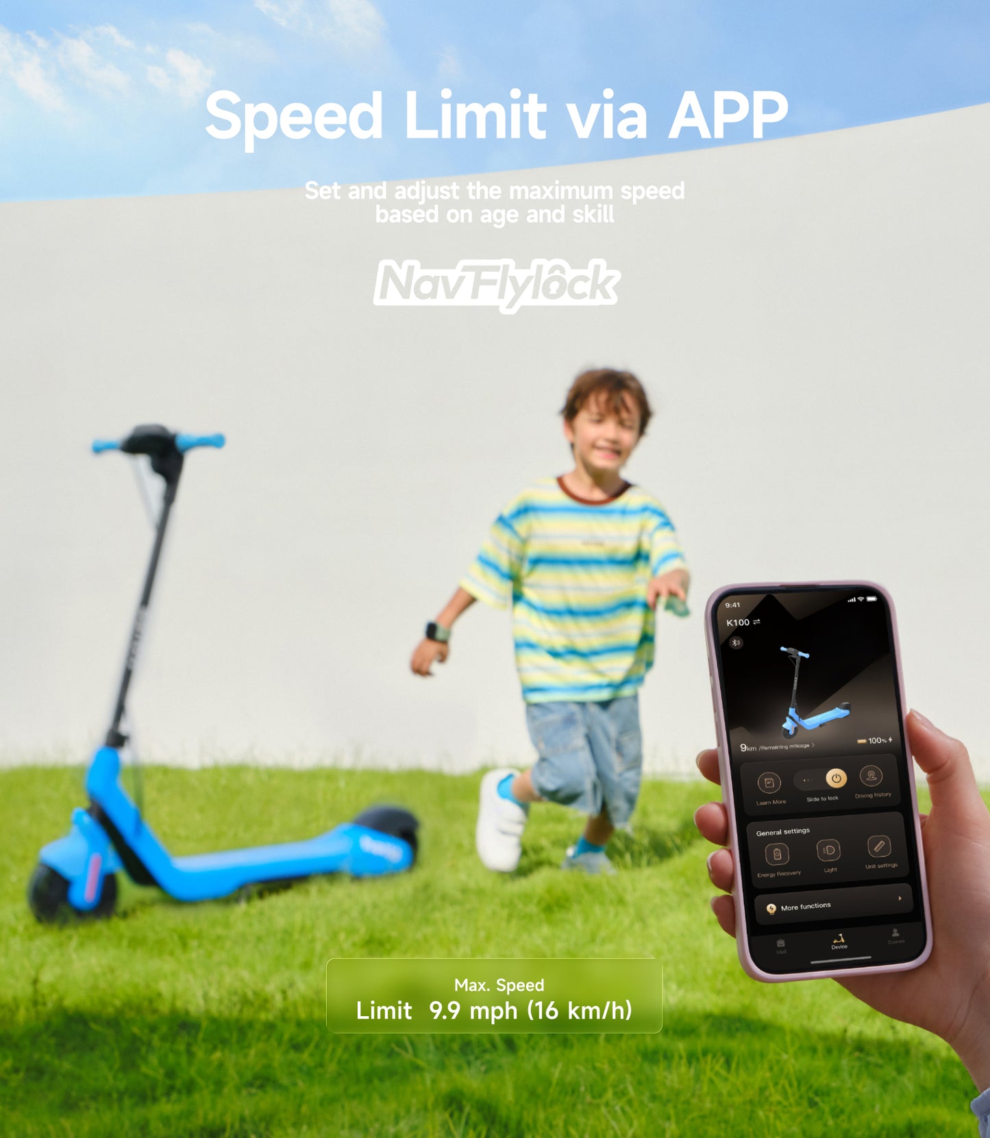 NAVEE K100 Smart Kids Electric Scooter