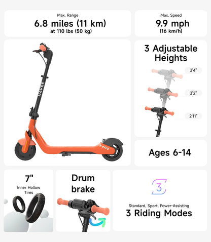 NAVEE K100 Pro Kids Electric Scooter | 130w 9.9mph
